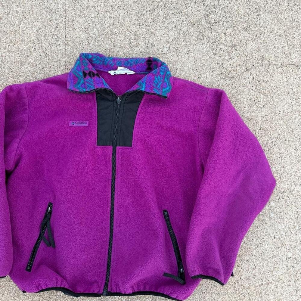 Vintage columbia fleece zipup small